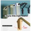 BEGRO Heavy Duty Swing Arm Curtain Rods, Portiere Rod for Side Panels Window Curtain Display Stand Drapery Arm Fdoor Curtain Rail Swing Arm (Color : Gold, Size : 35IN) view 2