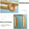 BEGRO Heavy Duty Swing Arm Curtain Rods, Portiere Rod for Side Panels Window Curtain Display Stand Drapery Arm Fdoor Curtain Rail Swing Arm (Color : Gold, Size : 35IN) view 3