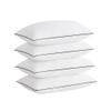 Acanva Cooling Bed Pillows for Sleeping, Luxury Hotel Quality 3D Microfiber Filling with Breathable Cover for Side Back and Stomach Sleepers, Reduces Neck Pain,Standard (Pack of 4), Black view 1
