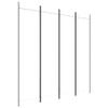 vidaXL Fabric Room Divider, 4-Panel, White - Breathable and Durable Room Partition, Easy to Assemble, Ideal for Bedroom or Living Room - Provides Privacy, Blocks Sun, Serves as Background Wall view 1