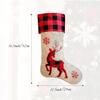 DegGod 6 Pack Personalized Christmas Stockings, 22 inches Burlap Red Black Buffalo Plaid Custom Embroidery Xmas Stocking with Xmas Tree, Elk, Deer Head Patterns Hanging Ornament for Xmas Decoration view 4