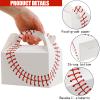 CCINEE Baseball Treat Boxes, 16 PCS Sports Theme Party Favor Gift Box 6.2" Candy Snack Goodie Bags Cardboard Boxes for Kids Adults Baby Shower Birthday Party Decoration Supplies view 3