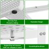 LOCVCDA Expandable Kitchen Cabinet Shelf Organizer Rack Heavy Duty Metal Spice Rack Stackable Kitchen Counter Storage Shelf for Cabinet Pantry Bathroom (White- 16.5"-27" L x 8" W x 9.6" H - 1Pack) view 4