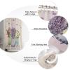 Fabric Shower Curtain for Bathroom 36" W x 78" L Vase Tulip Lavender Florals Buffalo Plaids Shower Curtain with Hooks Bathroom Decor Waterproof Shower Curtains Machine Washable for Home Hotel view 4