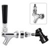 1PCS Craft Beer Tap With Liquid Ball Lock Quick Disconnect Assembly, Brewing Chrome Beer Faucet Taps Home Brewery Draft Beer Dispenser (Color : Tap plastic handle) view 3