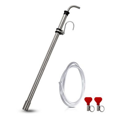 Brewing Auto Siphon, Stainless Steel Siphon Racking Cane With Carboy Clip, Homebrewer Easily Faster Transfer Wort From Container, 1pcs