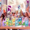 Ferraycle 24 Pcs Dinosaur Party Favor Bags with Handles Dinosaur Birthday Party Supplies Dino Non Woven Goodie Bags Reusable Gift for Kids Boys Girls Candy Goody (Cute) view 2