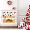 CUXWEOT Personalized Christmas Guinea Pig Christmas Stockings Customize Name Candy Bag for Family Holiday Party Decorations Gift 17.52 x 7.87 Inch view 2