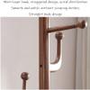 VNABO Vertical Coat Rack Wooden Coat Stand Light Luxury Heavy Duty Coat Rack Tree with 6 Hooks for Bedroom Living Room view 3