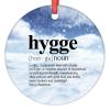 Hygge Definition Typography Christmas Ornaments 2022 Hygge Ornaments for Christmas Trees Hygge Definition Personalized Christmas Ornaments Keepsake Holiday Christmas Keepsake New Year Gifts view 1