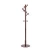 VNABO Wood Coat Rack Classic Retro Coat Rack Tree Floor Standing Coat Stand Sturdy Round Base Coat Shelf for Office Entryway view 1