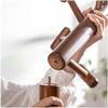 VNABO Wood Coat Rack Classic Retro Coat Rack Tree Floor Standing Coat Stand Sturdy Round Base Coat Shelf for Office Entryway view 2