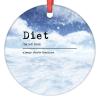 Diet Definition Christmas Ornaments Diet Definition Typography Christmas Tree Ornaments Funny Quote Ceramic Personalized Christmas Ornaments 2022 Keepsake Gifts for Holiday Souvenir Wedding Birthday view 1