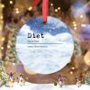 Diet Definition Christmas Ornaments Diet Definition Typography Christmas Tree Ornaments Funny Quote Ceramic Personalized Christmas Ornaments 2022 Keepsake Gifts for Holiday Souvenir Wedding Birthday view 2