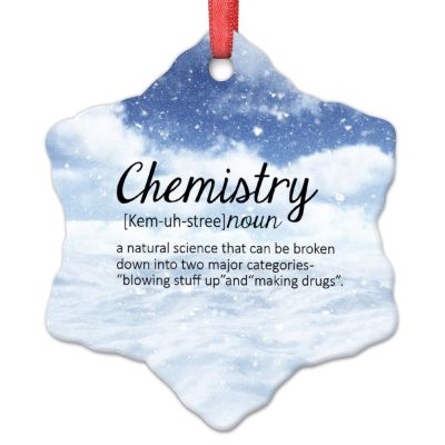 Chemistry Christmas Ornaments Chemistry Definition Typography Personalized Christmas Ornaments 2022 Chemistry Quote Ornament for Christmas Tree Decor Keepsake Gifts for Holiday Souvenir Birthday