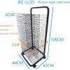 Mobile Art Drying Rack For Classroom, Professional Storage Rack, Stackable Metal Artwork Storage Display Rack Art Drying Rack with Wheels for Classroom Painting Crafts, 3 Sizes ( Size : 35-layer ) view 2