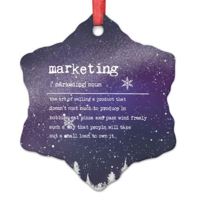 Marketing Definition Christmas Ornaments Marketing Definition Typography Christmas Decorations for Tree Funny Quote Ceramic Personalized Christmas Ornaments 2022 Keepsake Gifts