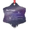 Marriage Definition Typography Christmas Ornaments 2022 Marriage Christmas Tree Ornaments Marriage Definition Personalized Christmas Ornaments Keepsake Gifts for Holiday Souvenir Wedding Birthday view 1