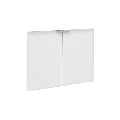 Safco Resi Modern Wood Storage Cabinet with Laminate Doors in White