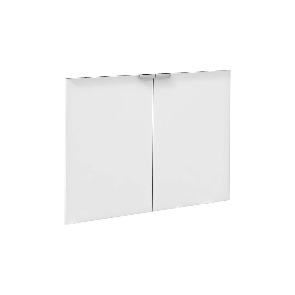 Safco Resi Modern Wood Storage Cabinet with Laminate Doors in White