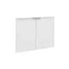Safco Resi Modern Wood Storage Cabinet with Laminate Doors in White view 1
