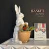 Basket bunny (16.2 inch, trick or treat statue, rabbit sculpture, craft dcor, handmade Garden Decoration) Mukemel Designs - BTC0052 view 2