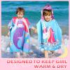 Chumia 3 Pack Kids Hooded Beach Poncho Towels Toddler Swim Pool Bath Towels with Hood Thicker Cotton Absorbent Cover up for Boys Girls Baby(47 x 24 Inch view 4