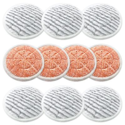 Eifrthe 10-Pack S7000 Replacement Steam Mop Pads,Compatible with Shark S7001 S7000AMZ, S7000 S7001TGT S7201 S7005 S7020 S8001 S8201 Series Steam Mop Pads,Steam & Scrub All-in-One Scrubbing Mop Pads