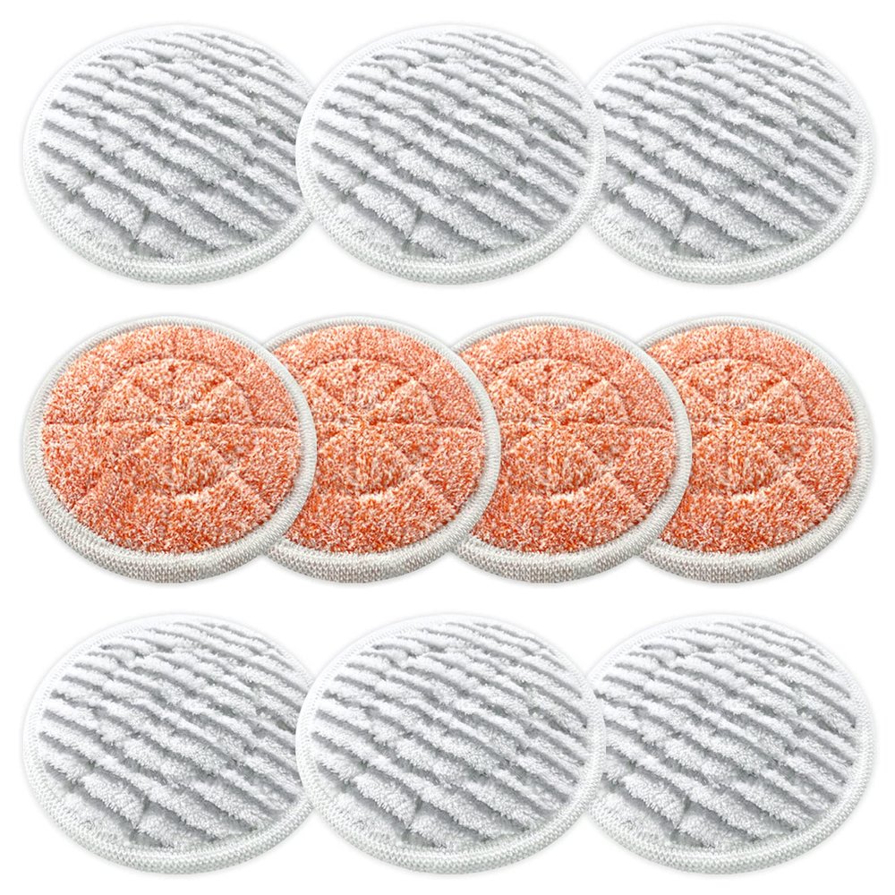 Eifrthe 10-Pack S7000 Replacement Steam Mop Pads,Compatible with Shark S7001 S7000AMZ, S7000 S7001TGT S7201 S7005 S7020 S8001 S8201 Series Steam Mop Pads,Steam & Scrub All-in-One Scrubbing Mop Pads
