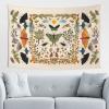 Vthxloi Moth Butterfly Flower Tapestry Gothic Tapestries Wall Hanging For Room And Home Decorations ( 60 X 40 Inch ) view 1