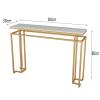 AHRITA Rectangular Console Table, Gold Sofa Tables, Open Hallway Table, Narrow Entryway Table with Iron Frame, 31.411.831.4 Inches view 3
