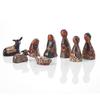 Dear Holidays Black Batik Nativity Set, Christmas Decorations, Collectible Figurines, Xmas Indoor Home Decor - Fireplace Mantel, Desk, Shelf, Wooden Statues, 8pcs view 4