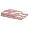 IDOWMAT Soft 3-Piece Towels for Bathroom - Premium Polyester Towel Set - Absorbent Quick Drying Bath Hand Washcloth Towels - Pink Striped view 2