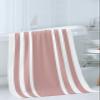 IDOWMAT Soft 3-Piece Towels for Bathroom - Premium Polyester Towel Set - Absorbent Quick Drying Bath Hand Washcloth Towels - Pink Striped view 3