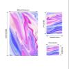 IDOWMAT Microfiber Highly Absorbent Men Women Face Wash Household Towel Set 3 Pack, Gradient Blend Pattern Purple Soft Quick Dry Towel for Hotel Pool Gym view 4