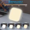 Qoosseine Light Therapy Lamp - 10000 Lux UV-Free Light Box with 4 Brightness Levels, 4 Color Temperatures, 4 Timer Functions and Memory Function - Portable for Home/Office view 2