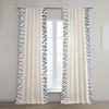 HPD Half Price Drapes Bordered Solid Cotton Curtains for Bedroom & Living Room 50 X 96 (1 Panel), Rod Pocket Window Curtains Home Dcor, Ellis Blue view 1