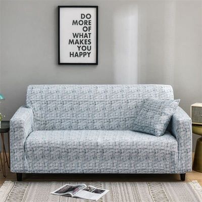 1-Piece Fit Stretch Sofa Cover, Sofa Slipcover Elastic Fabric Printed Pattern Chair Couch Settee Sofa Covers Universal Fitted Furniture Cover 1/2/3/4 Seater Protector Covers ( Color : #14 , Size : 74i
