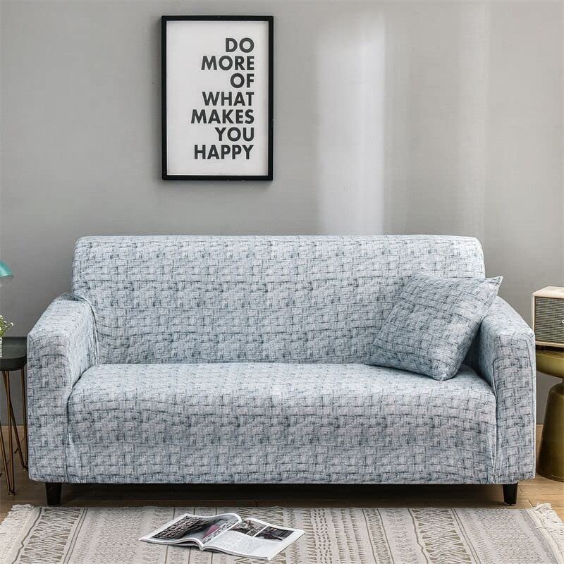 1-Piece Fit Stretch Sofa Cover, Sofa Slipcover Elastic Fabric Printed Pattern Chair Couch Settee Sofa Covers Universal Fitted Furniture Cover 1/2/3/4 Seater Protector Covers ( Color : #14 , Size : 74i