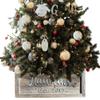 Rockin' Wood Custom Barnwood Christmas Tree Box Made with Real Rustic Reclaimed Wood in The USA - Tree Collar dcor Urban Farmhouse Style view 2
