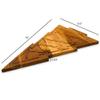 Affinity Decor Christmas Tree Cutting Board for Kitchen, Tree Shaped Wood Cutting Board, Wooden Serving Tray for Cheese, Charcuterie Platter (Lighting Christmas Tree Board 15"L x 9"W) view 2