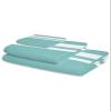 IDOWMAT Microfiber Highly Absorbent Men Women Face Wash Household Towel Set 3 Pack, Solid Color Lines Soft Quick Dry Towel for Hotel Pool Gym view 2