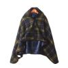 Thickening Old Man Shawl Wheelchair, Plus Velvet Thickened Plaid Shawl Scarf with Buttons Soft Super Warm Lightweight Wheelchair Blanket for Lap Bed Sofa Office view 1