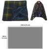 Thickening Old Man Shawl Wheelchair, Plus Velvet Thickened Plaid Shawl Scarf with Buttons Soft Super Warm Lightweight Wheelchair Blanket for Lap Bed Sofa Office view 2