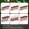 WEWILL Set of 5, 18'' Personalized Christmas Stockings with Embroidery Technology Xmas Customized Elves Angel Bear Elk StockingsHoliday Gifts for Family Kids view 4