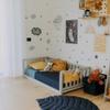 Floor bed for kids, Toddler house bed, Floor bed frame for kids, House bed for kids full size (Full, Grey) view 3