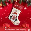 WEWILL Set of 5, 18'' Personalized Christmas Stockings with Embroidery Technology Xmas Customized Stockings for Family Kids view 4