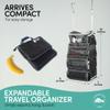 Pack Gear Hanging Luggage Organizer - Our Carry On Closet Insert Fits Any Carry-On - Our Hanging Luggage Organizer Uses Velcro to Allow Instant Access to your Clothes (Mesh Black, Carry-On Size) view 2