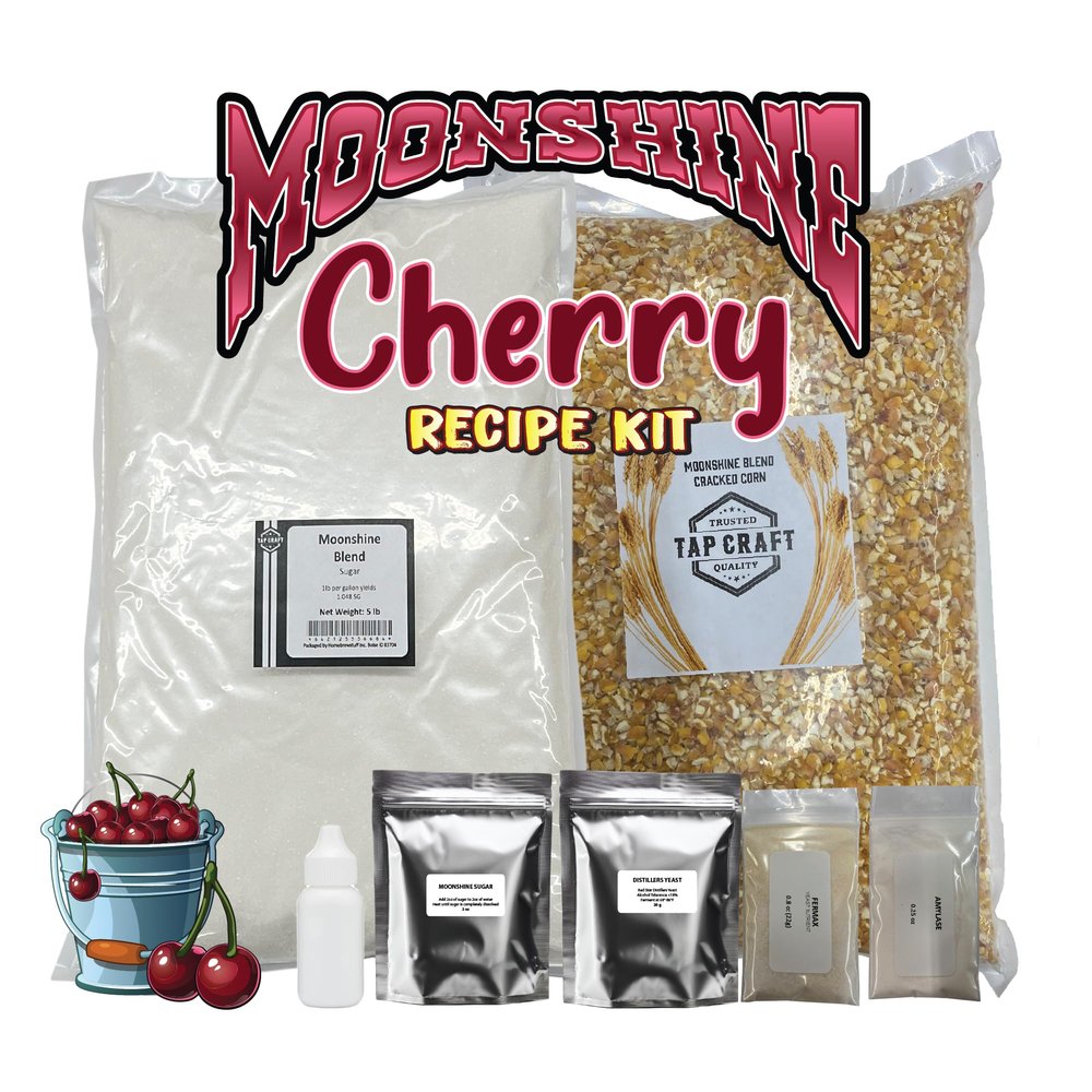 Tapcraft - Complete Cherry Moonshine Mash Recipe Kit - Home Distilling - Make Your Own Cherry spirit