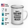 Hobby Camper Mug 12oz - backpacking and beer - Hiking Woods Adventure Explorer Travel Outdoor Camping view 3